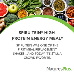 Scoop of Spirutein original vanilla powder highlights protein texture