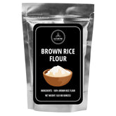 Naturevibe Botanicals brown rice flour 5 lb pack in a resealable bag for freshness.