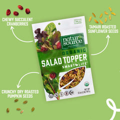 natursource Organic Salad Topper tamari sunflower seeds enhance savory depth and texture.