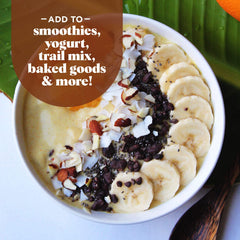 Cacao nibs used in baking enhance flavor with chocolate crunch