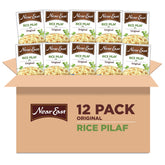 Near East Rice Pilaf Original bag highlights quick, flavorful side for meals.
