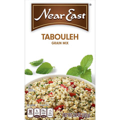 Near East Taboule spice pouch close-up, aromatic herbs for vibrant flavor.