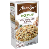 Near East Wild Mushroom and Herb Pilaf box ready for quick weeknight dinner