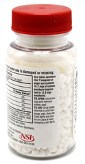 Necta Sweet saccharin tablet packaging label showing bottle contents.