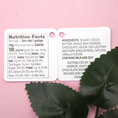 Needzo chocolate rose individually wrapped for gifting and simple handling.