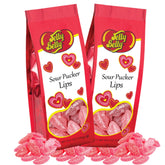 Needzo Sour Pucker Lips strawberry bag; perfect for sharing at parties.