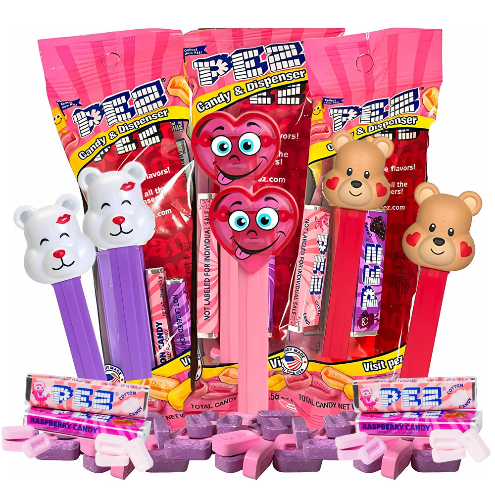 Needzo valentines dispensers trio designs are ideal for festive classroom treats.