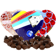 Needzo Valentine's truffle box style A, vibrant gift packaging ideal for gifting.