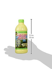 Nellie & Joe's Key West Lime juice bottle on kitchen counter for marinades and dessert fillings.