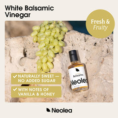 Neolea bottle closeup shows smooth finish ideal for finishing dishes.