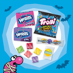 Nerds close-up texture highlighting crunchy candy pieces and vivid colors