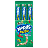 Nerds front packaging shows festive ropes and easy gifting
