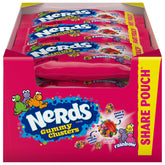 NERDS Rainbow Gummy Clusters pack image showing easy sharing and multi-pack value.