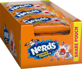 Nerds Spooky Gummy Clusters front packaging showing sharepack and Halloween colors, easy to grab