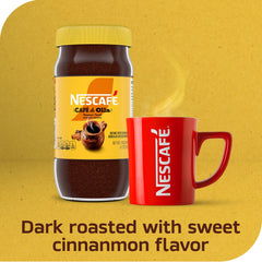 NESCAFÉ Café de Olla instant powder pouring shows quick, easy prep