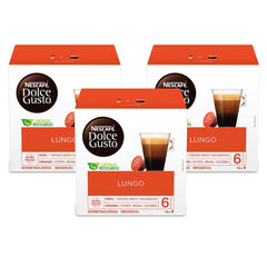 Nescafé Dolce Gusto Café Lungo pods in front view for daily ritual