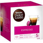 Nescafe Dolce Gusto Espresso 3x16 capsules pack showing bold flavor ready for morning brew