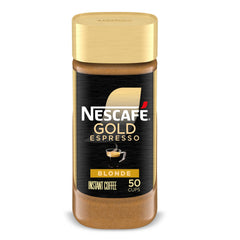 NESCAFÉ Gold Espresso Blonde crema atop a smooth cup for café-style flavor.
