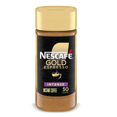 NESCAFÉ Gold Espresso Intense crema in a cup for café-style richness.