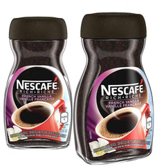 NESCAFÉ Rich French Vanilla jar close-up shows vanilla aroma