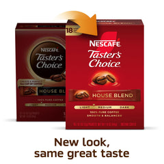 Steaming cup of NESCAFÉ Taster's Choice House Blend ready to enjoy