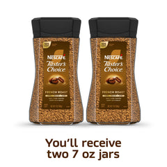 NESCAFÉ Taster's Choice French Roast jar view showcasing two jars setup