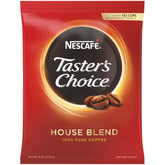 NESCAFE Taster's Choice House Blend coffee pouch 8oz for quick, smooth cups.