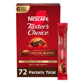 NESCAFÉ Taster's Choice House Blend instant coffee packets ready for quick brew