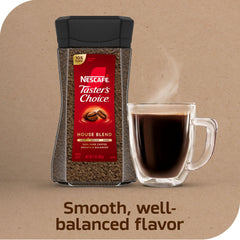 NESCAFÉ Taster's Choice cup steaming with inviting aroma.