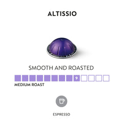 Nespresso Altissio with milk pairing for a creamy at-home espresso.