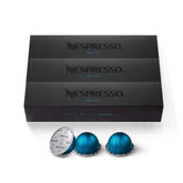 Nespresso Odacio pack shot shows a 30-count box for daily coffee routines.