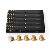 Nespresso Original Caramello packaging shows premium capsules for Espresso moments.