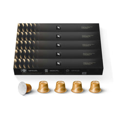 Nespresso Original Caramello packaging shows premium capsules for Espresso moments.