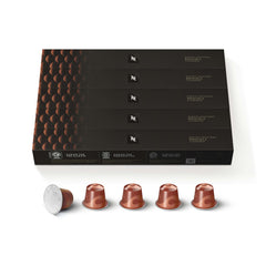 Nespresso Original Nocciola capsules in pack for quick, aromatic coffee moments.