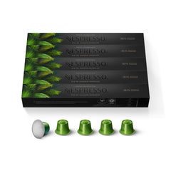 Nespresso Rio de Janeiro packaging highlights premium pods for quick mornings.