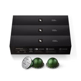Nespresso Stormio Vertuo capsules pack-shot highlighting bold, spicy notes for a full-bodied cup.