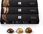 Nespresso Vertuo Bianco Piccolo pod close-up, ideal for milk-based drinks.