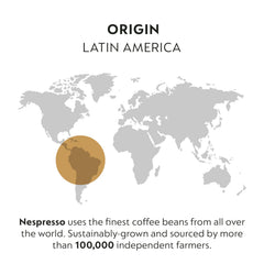 Nespresso Vertuo pod brew close-up captures full-bodied flavor.