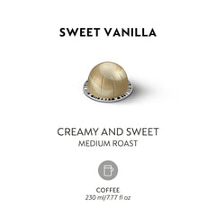 Close-up of Vanilla aroma in Nespresso Vertuo coffee