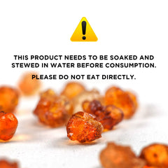Nestlady edible peach gum cubes ideal for simmered dishes and skincare routines.
