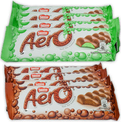 Nestle Aero Milk Chocolate Peppermint Bar Pack—refreshing peppermint flavor for a quick snack.