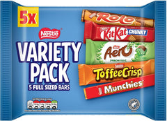 Nestle British chocolate variety pack Aero and KitKat shot, airy chocolate pleasures for break time.