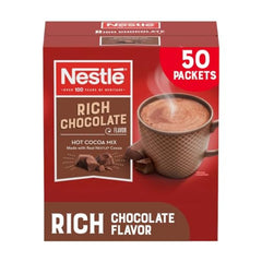 Nestle Hot Cocoa dispenser box with 50 sachets keeps counters tidy for quick service