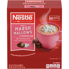 Nestle Hot Cocoa rich chocolate sachets with mini marshmallows for a cozy treat