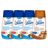 Nestlé La Lechera squeeze variety pack front label for easy dessert drizzle