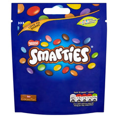 Nestle Smarties Original pouch bag—colorful candy-coated chocolates ideal for sharing and snacking