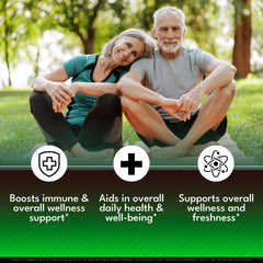 NEW AGE Chlorophyll Fenugreek Capsules ingredients list shows parsley and sea moss