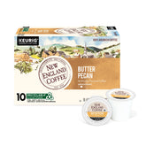 New England Coffee Butter Pecan pods front view showing rich aroma and creamy flavor