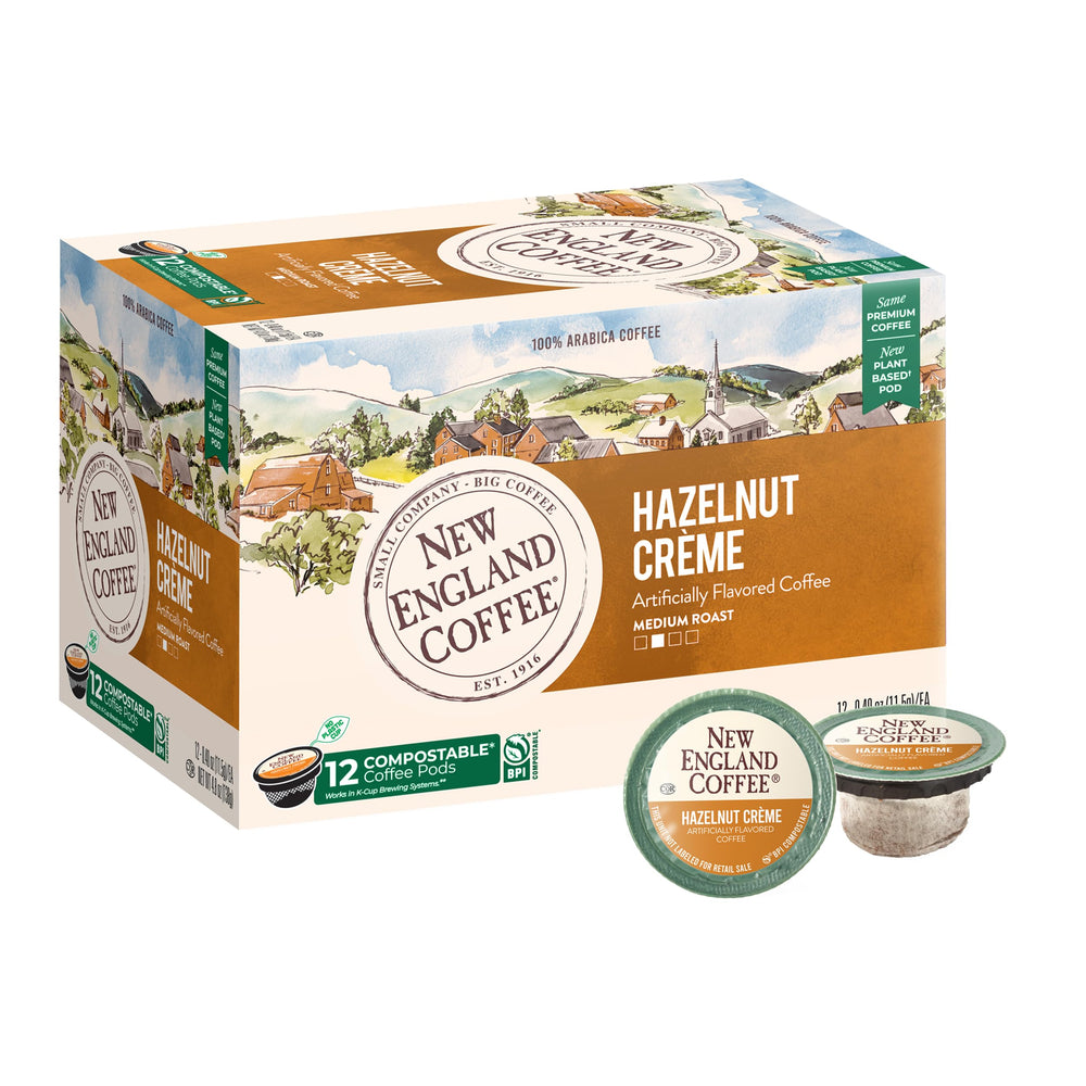 New England Coffee Hazelnut Creme pod pack for quick mornings