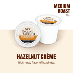New England Coffee sustainability cup project icon on packaging, supporting farmers and communities.